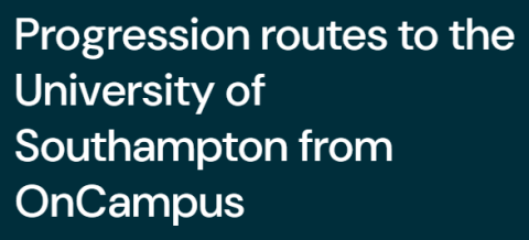 Progression routes to the University of Southampton from OnCampus