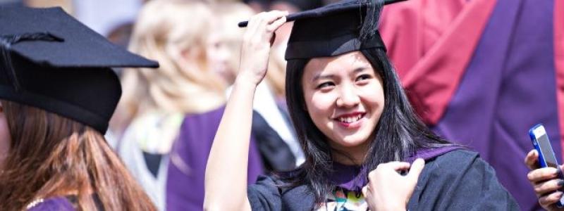 Loughborough students on graduation day